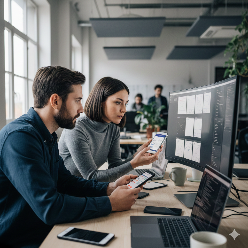 طراحی و پیاده‌سازی اپلیکیشن موبایل حرفه‌ای